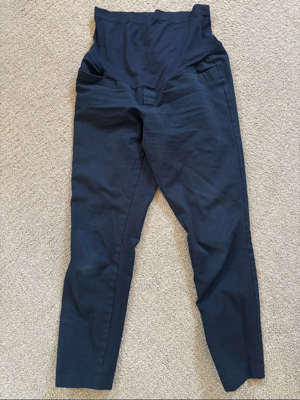 Old Navy Black Maternity Pixie Full-Panel Pants